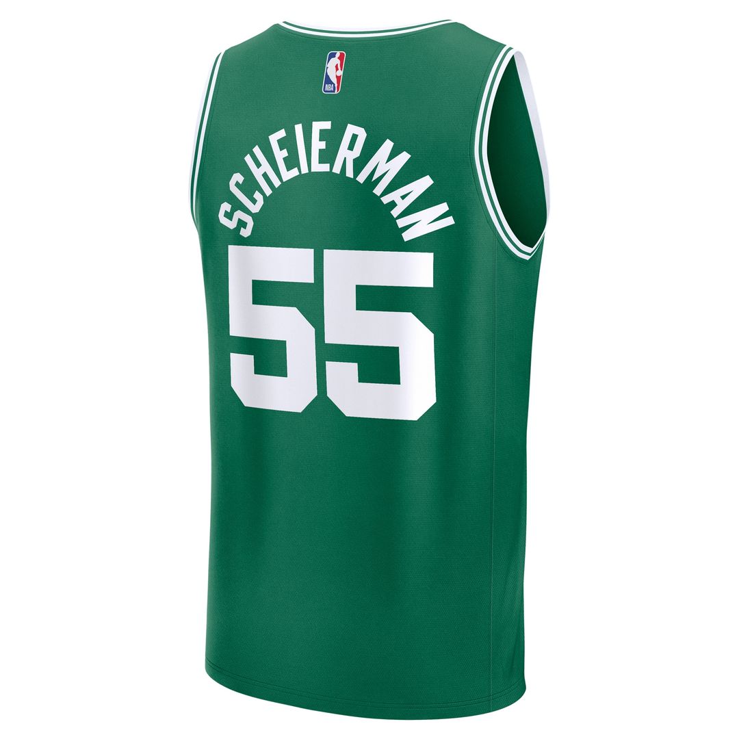 Baylor Scheierman Boston Celtics Fanatics Youth 2024 NBA Draft Fast Break Player Jersey - Icon Edition - Kelly Green