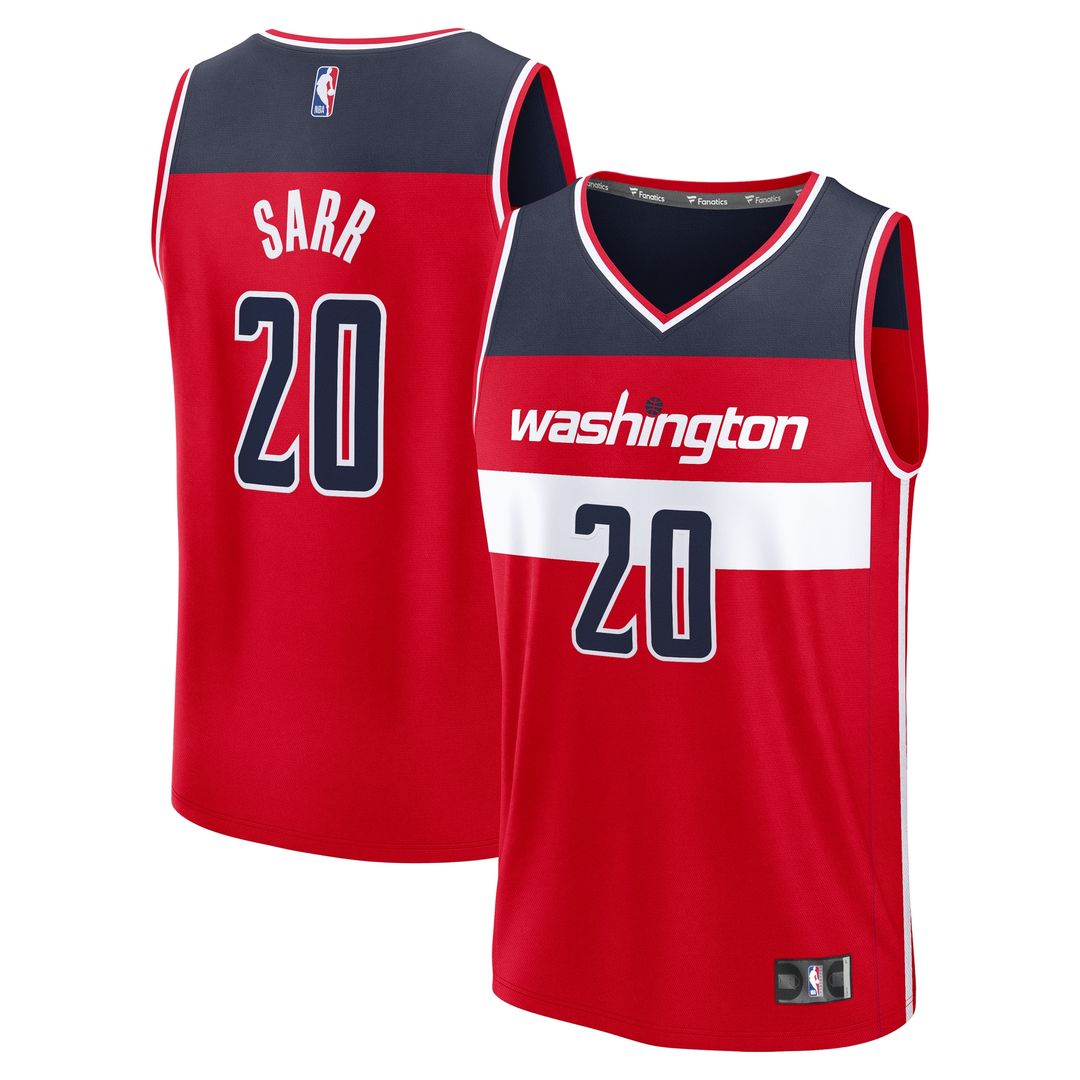 Alex Sarr Washington Wizards Fanatics Fast Break Replica Jersey - Icon Edition - Red