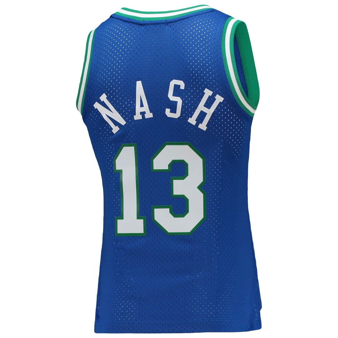 Steve Nash Dallas Mavericks Mitchell & Ness Women's 1998/99 Hardwood Classics Swingman Jersey - Blue