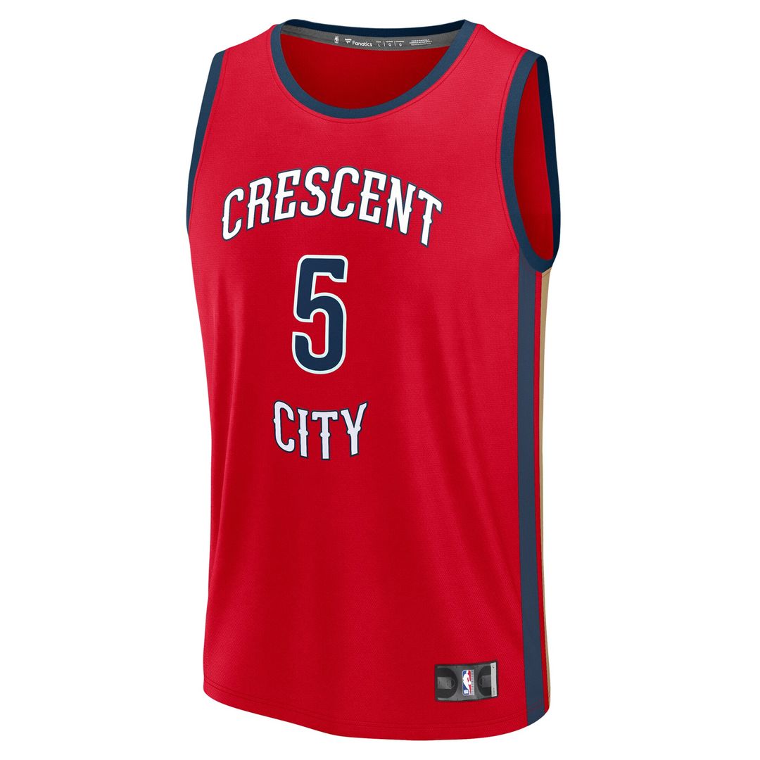 Dejounte Murray New Orleans Pelicans Fanatics Fast Break Player Replica Jersey - Statement Edition - Red