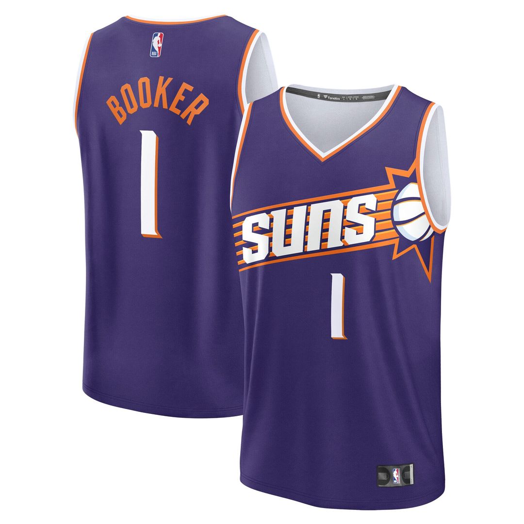 Devin Booker Phoenix Suns Fanatics Youth Fast Break Player Jersey - Icon Edition - Purple