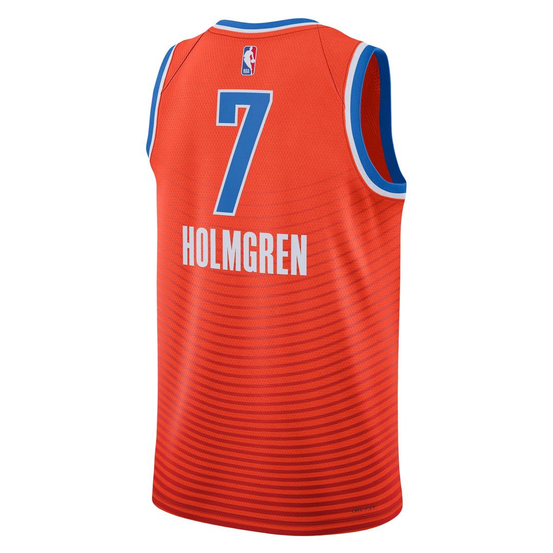 Chet Holmgren Oklahoma City Thunder Jordan Brand Unisex Swingman Jersey - Statement Edition - Orange