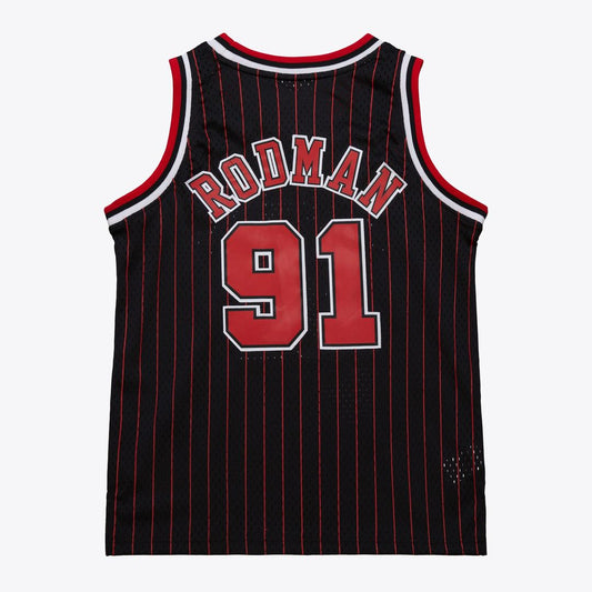 Dennis Rodman Chicago Bulls Youth 1995/96 Swingman Jersey - Black