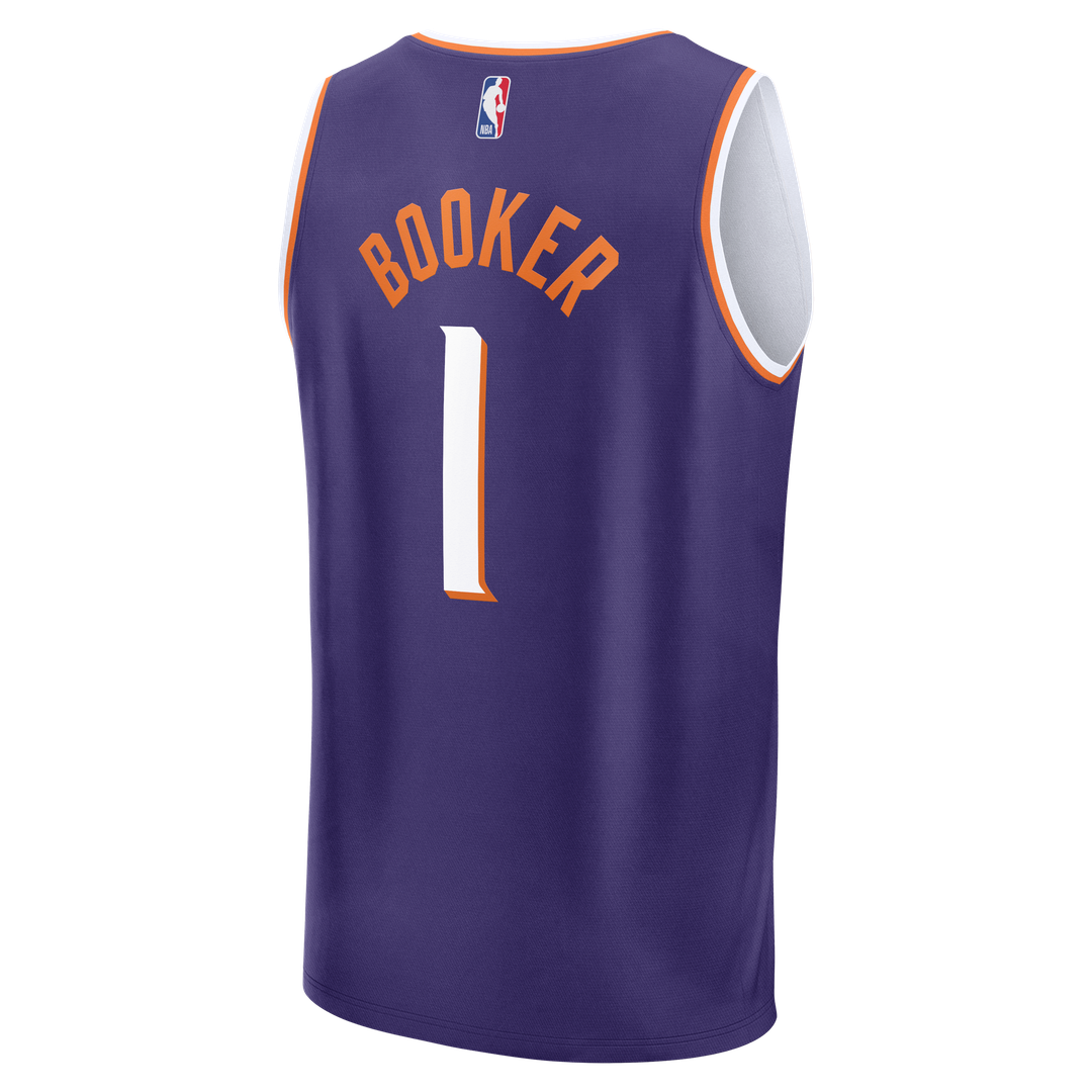 Devin Booker Phoenix Suns Fanatics Youth Fast Break Player Replica Jersey - Icon Edition - Purple