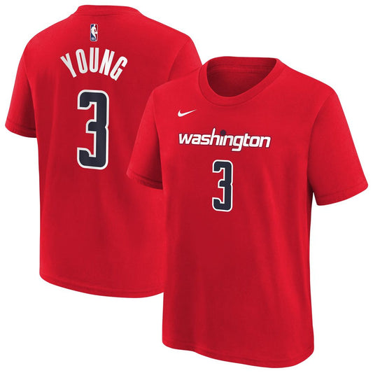 Trae Young Washington Wizards Nike Youth 2026 Name & Number T - Shirt - Red
