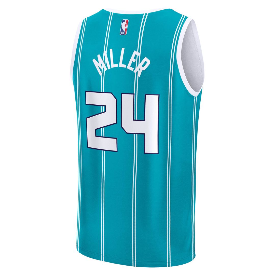 Brandon Miller Charlotte Hornets Fanatics Fast Break Replica Jersey - Icon Edition - Teal