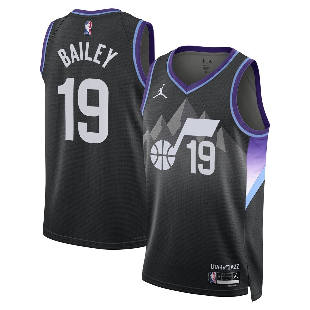 Ace Bailey Utah Jazz Jordan Brand Unisex Player Swingman Jersey - Statement Edition - Black