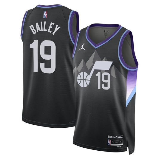 Ace Bailey Utah Jazz Jordan Brand Unisex Player Swingman Jersey - Statement Edition - Black