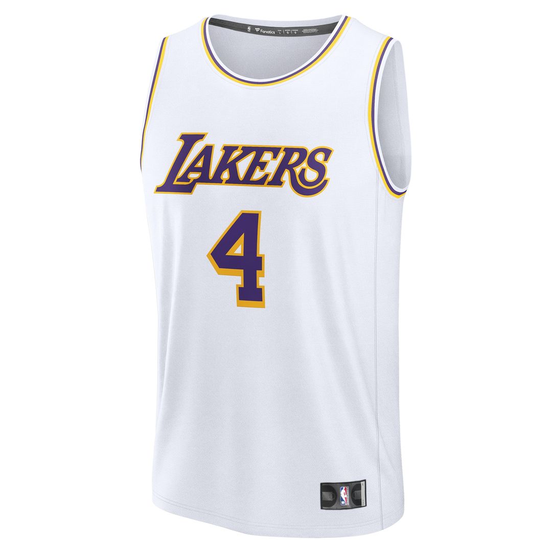 Dalton Knecht Los Angeles Lakers Fanatics Fast Break Player Replica Jersey - Association Edition - White