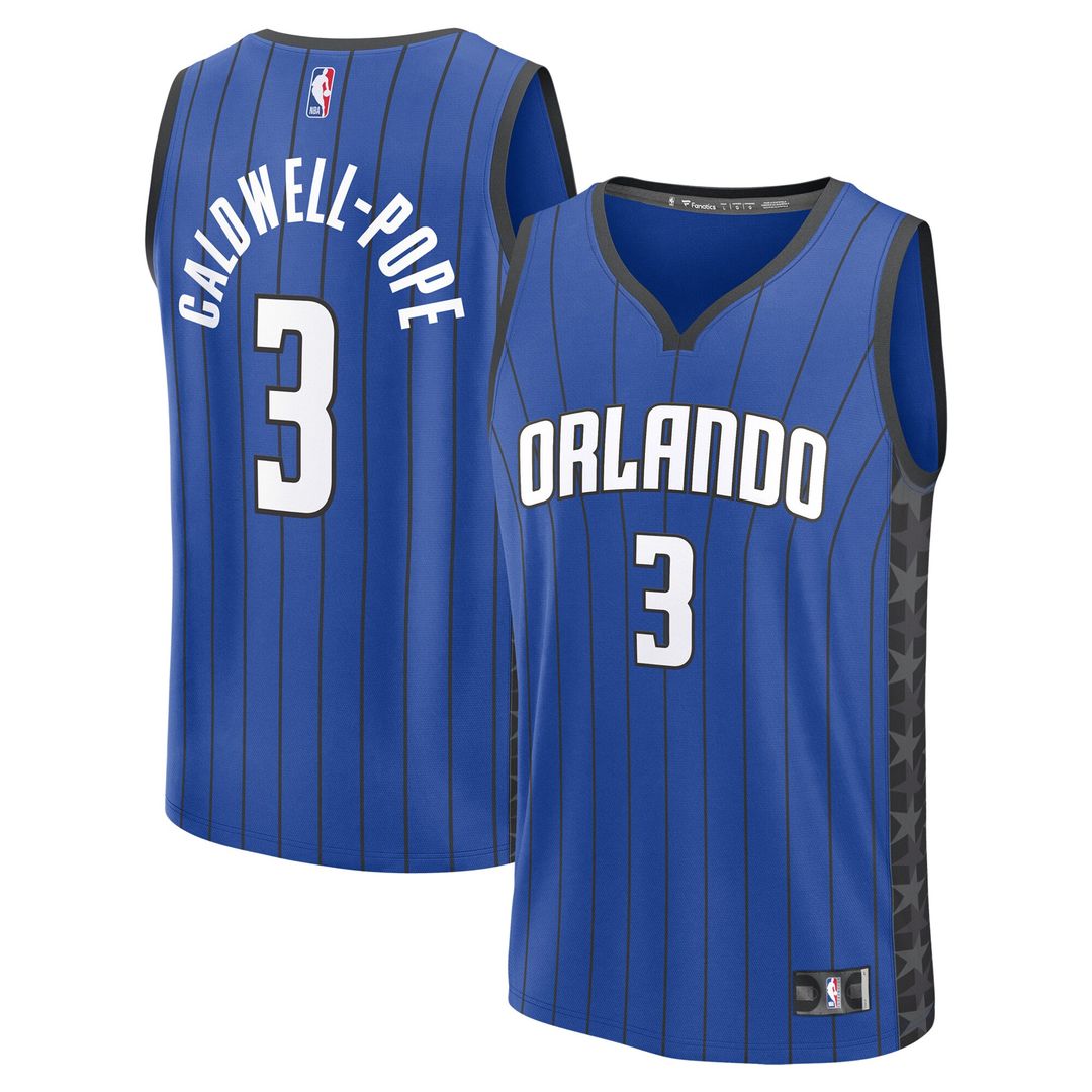 Kentavious Caldwell - Pope Orlando Magic Fanatics Youth Fast Break Player Jersey - Statement Edition - Blue