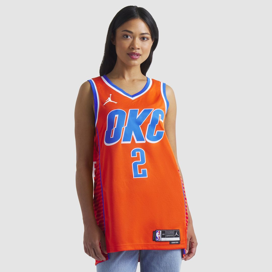 Shai Gilgeous - Alexander Oklahoma City Thunder Jordan Brand Unisex Swingman Jersey - Statement Edition - Orange