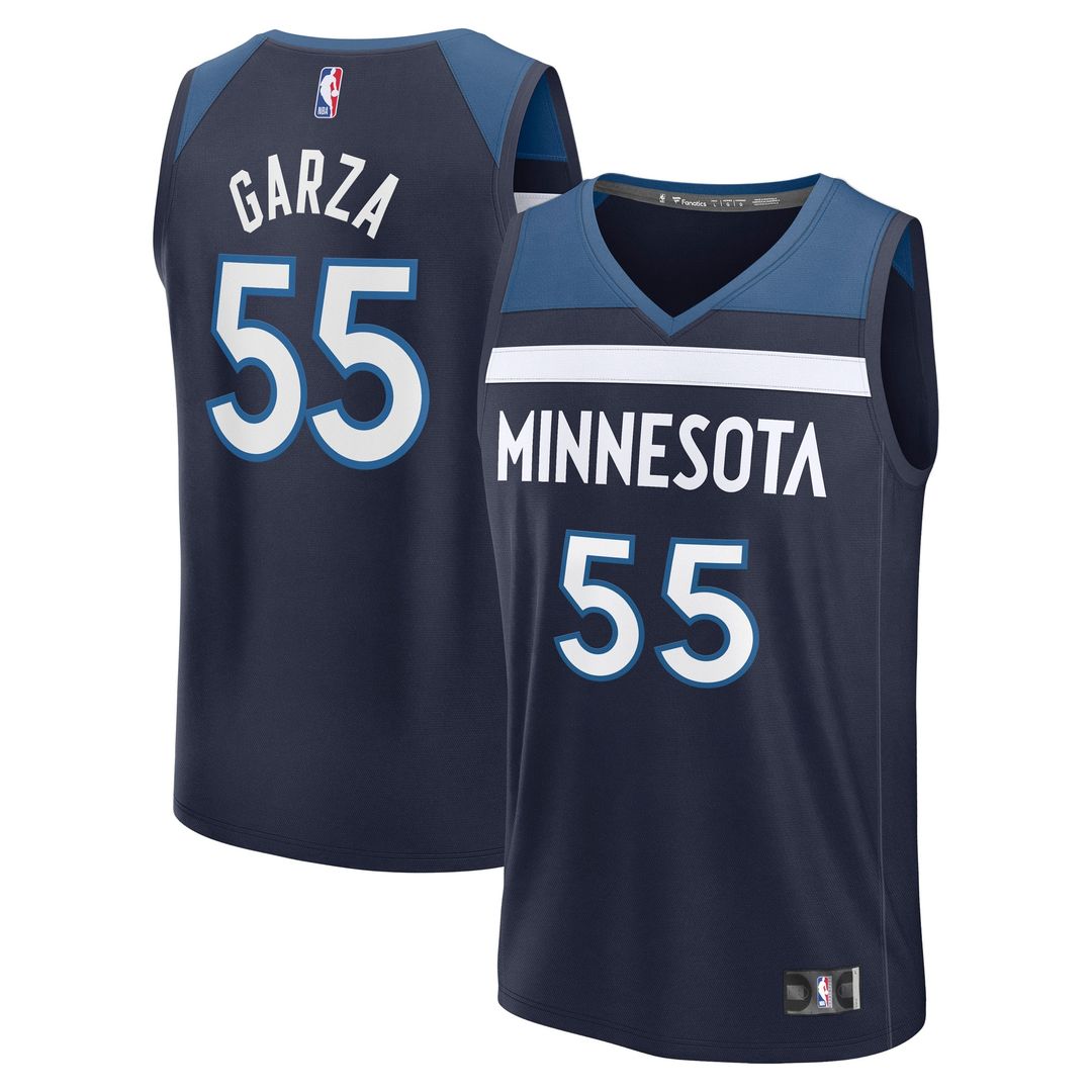 Luka Garza Minnesota Timberwolves Fanatics Fast Break Player Replica Jersey - Icon Edition - Navy