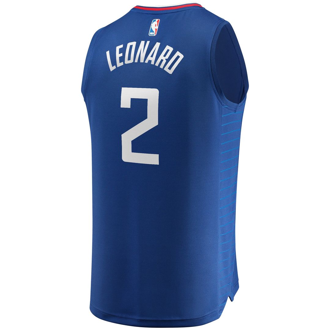 Kawhi Leonard LA Clippers Fanatics Youth 2019/20 Fast Break Replica Jersey Blue - Icon Edition