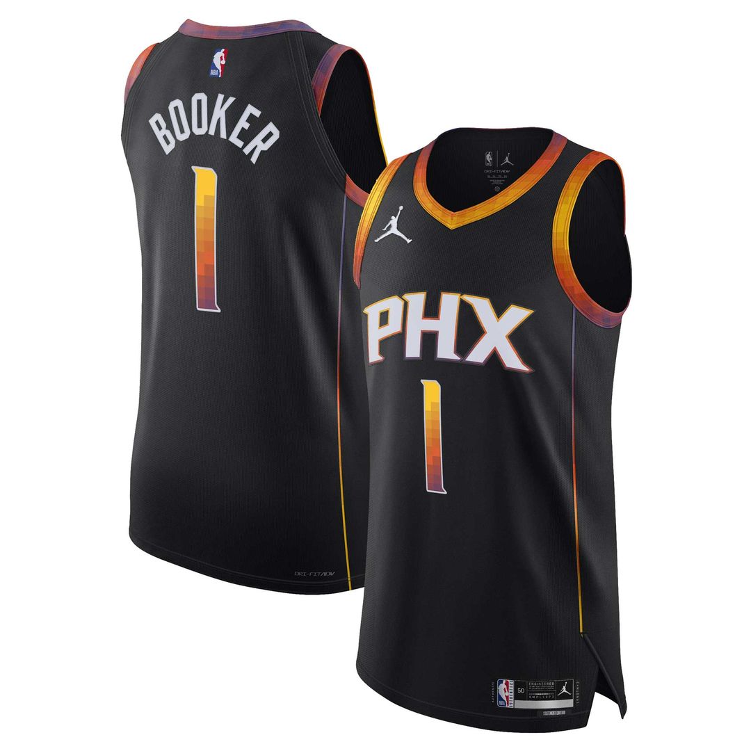 Devin Booker Phoenix Suns Jordan Brand Player Authentic Jersey - Statement Edition - Black