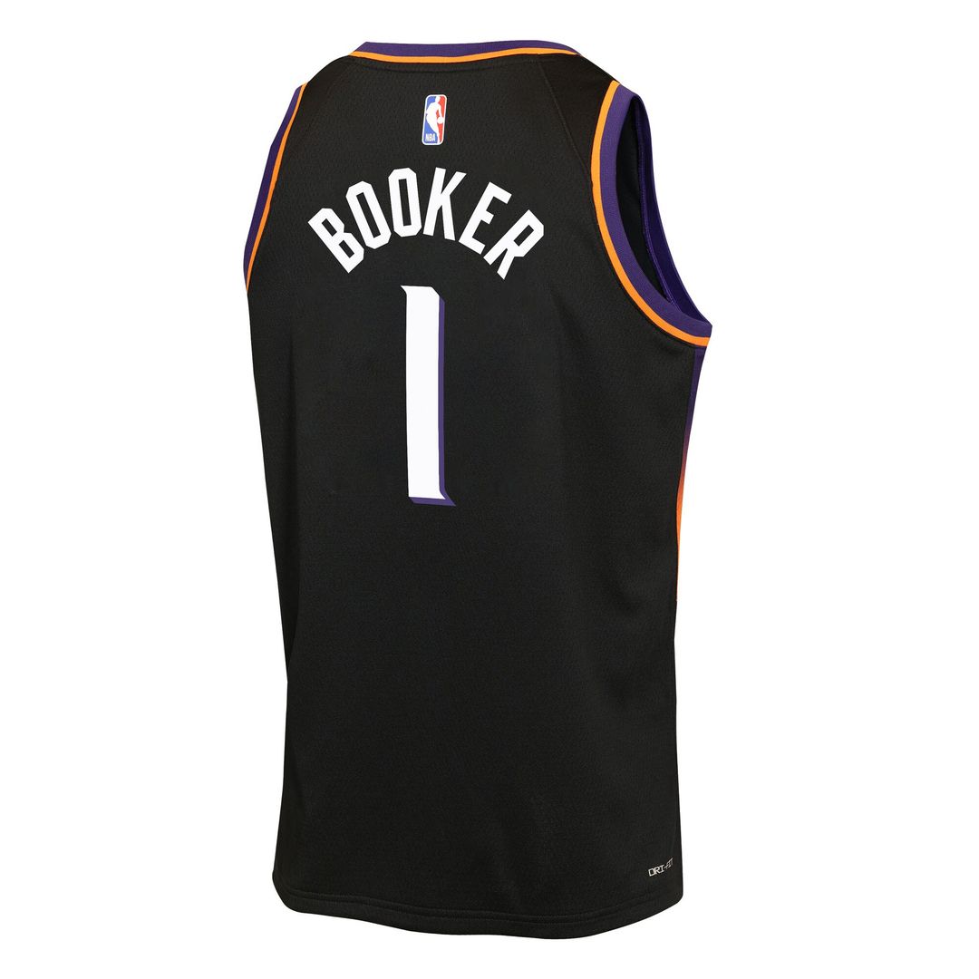 Devin Booker Phoenix Suns Jordan Brand Youth Swingman Jersey - Statement Edition - Black