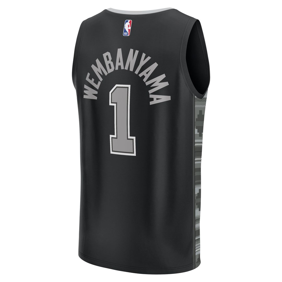 Victor Wembanyama San Antonio Spurs Fanatics Fast Break Player Jersey - Statement Edition - Black