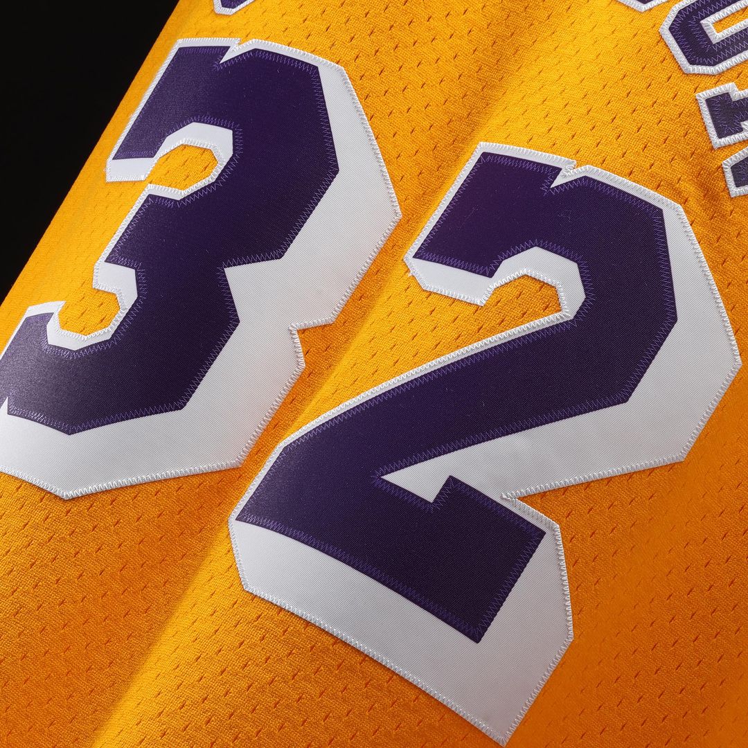 Magic Johnson Los Angeles Lakers Mitchell & Ness 1984/85 Hardwood Classics Swingman Jersey - Gold