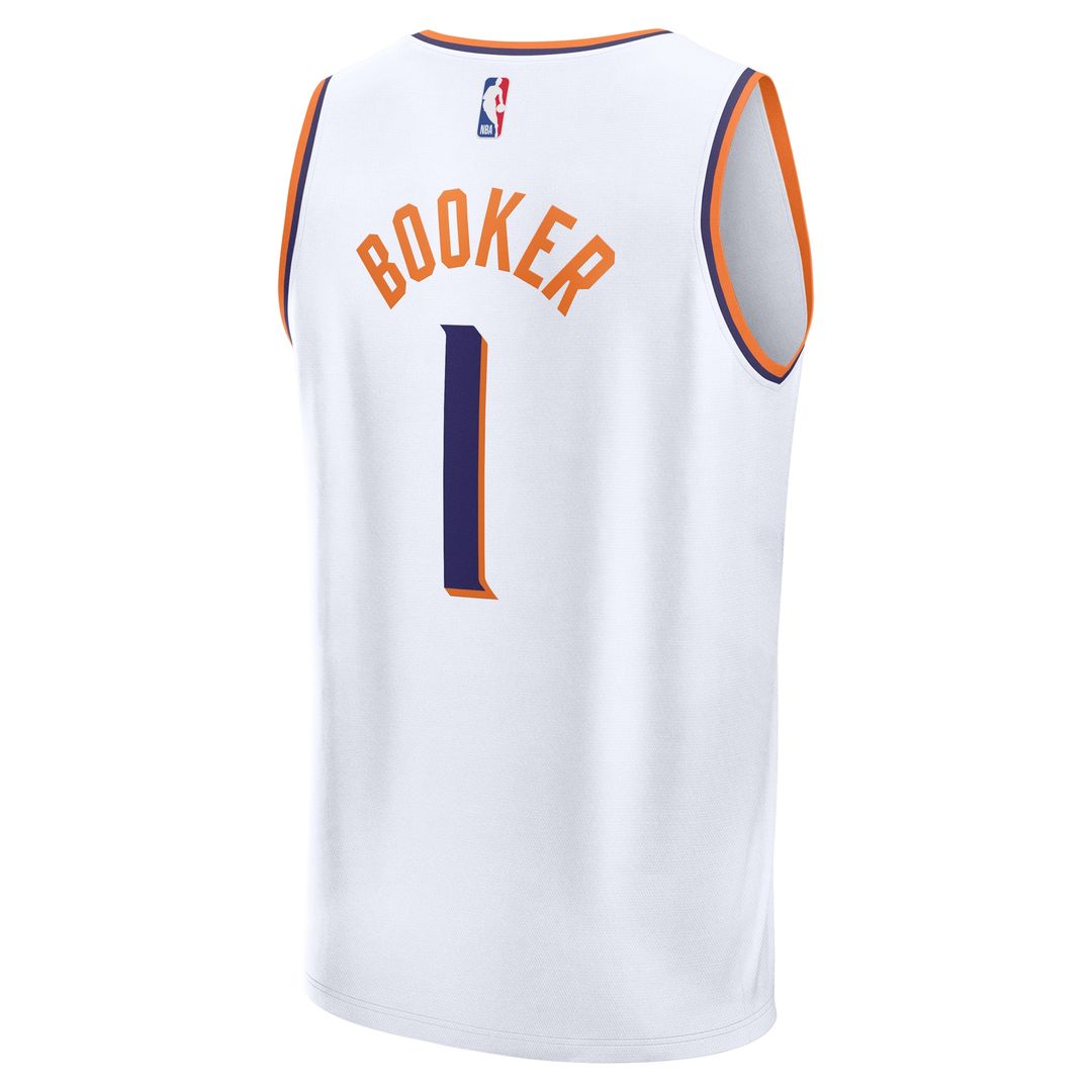 Devin Booker Phoenix Suns Fanatics Fast Break Player Replica Jersey - Association Edition - White