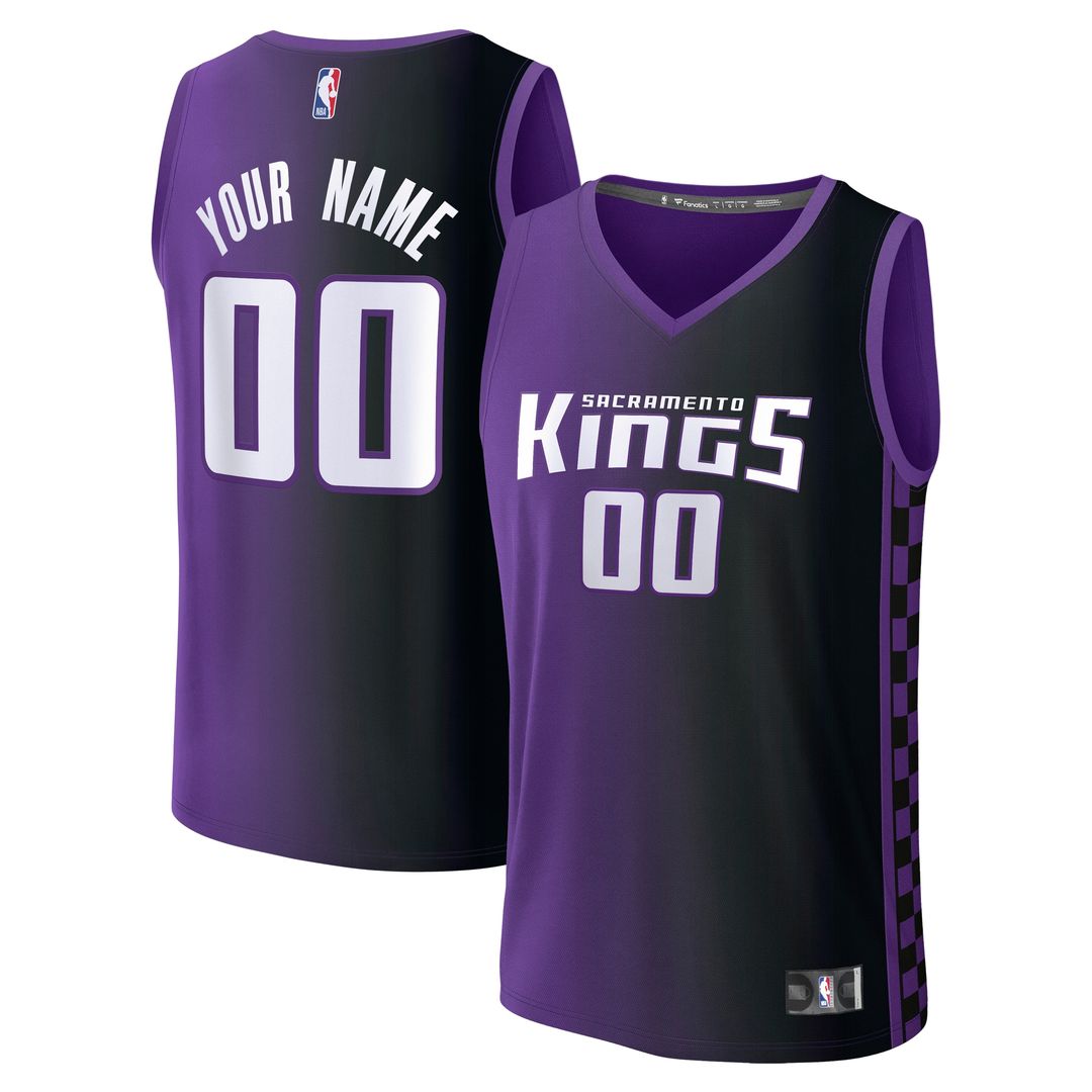 Sacramento Kings Fanatics Fast Break Custom Jersey - Statement Edition - Purple