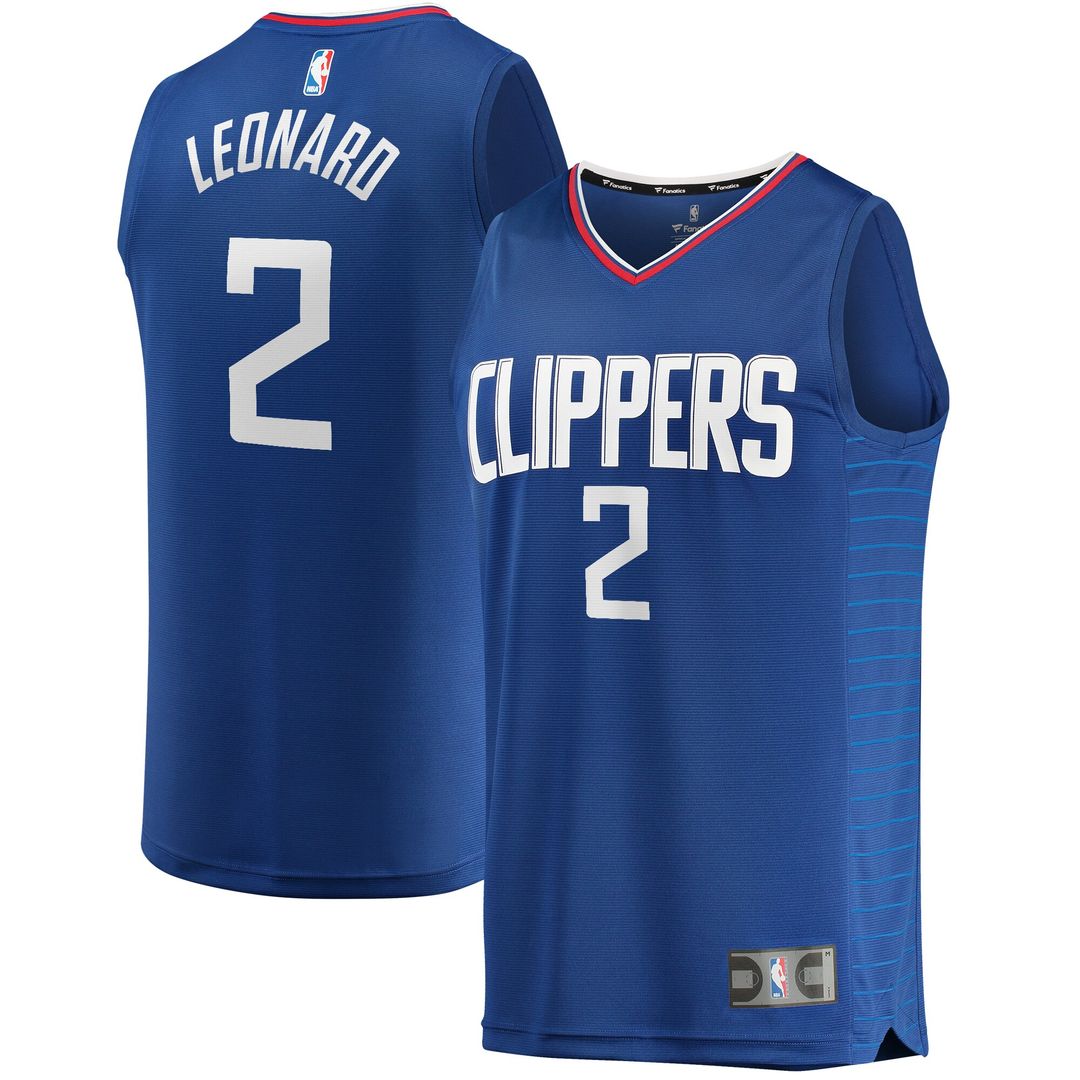 Kawhi Leonard LA Clippers Fanatics Youth Fast Break Player Jersey - Icon Edition - Royal