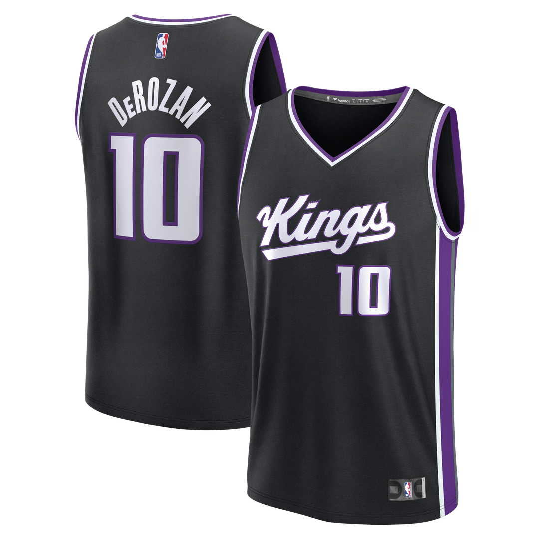 DeMar DeRozan Sacramento Kings Fanatics Fast Break Player Replica Jersey - Icon Edition - Black
