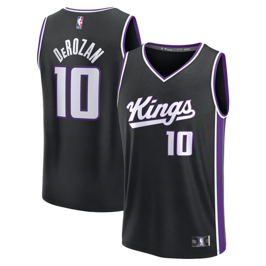 DeMar DeRozan Sacramento Kings Fanatics Fast Break Player Replica Jersey - Icon Edition - Black