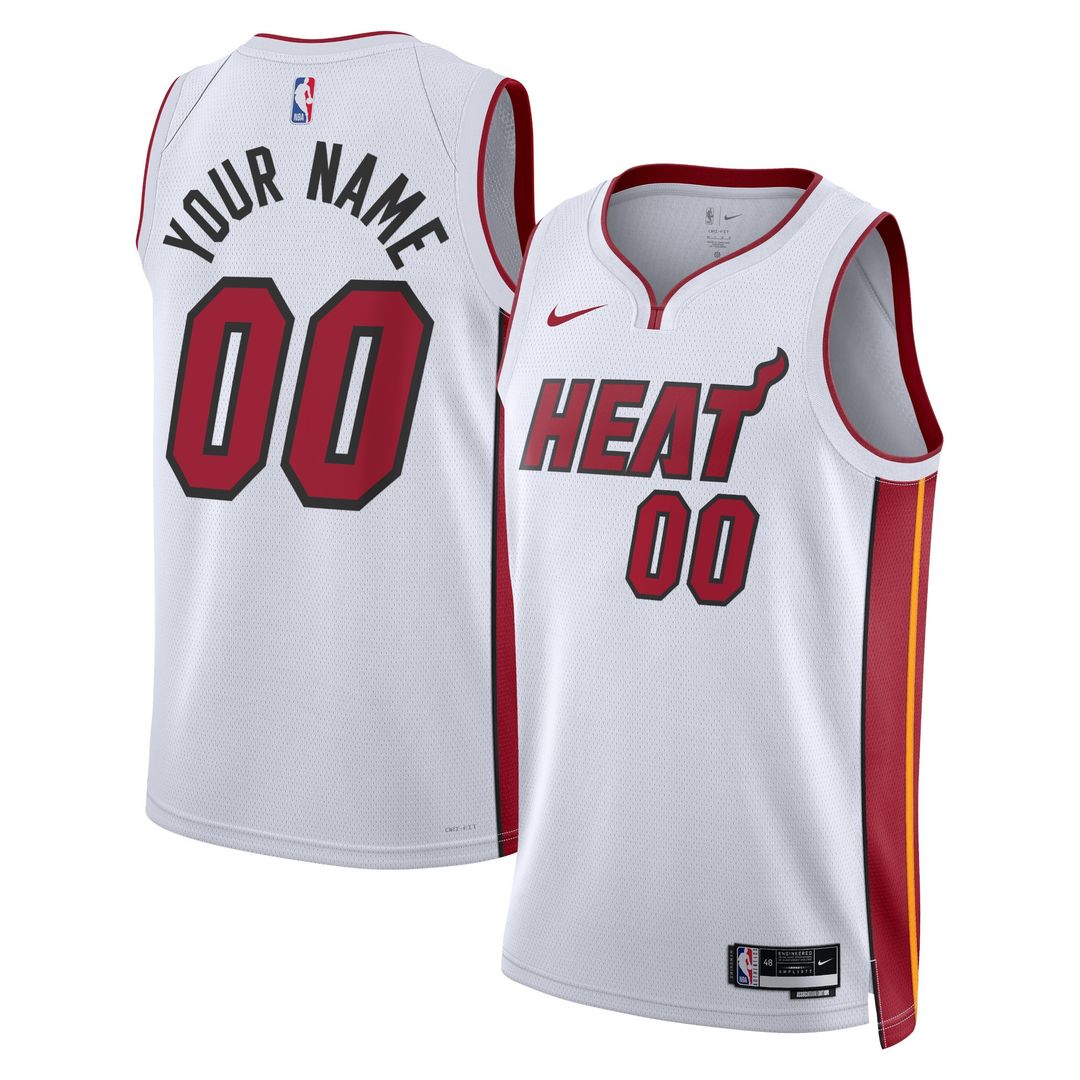 Miami Heat Nike Unisex Swingman Custom Jersey Black - Icon Edition