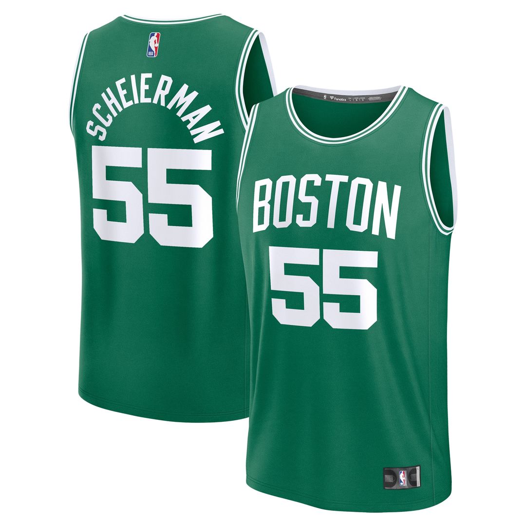 Baylor Scheierman Boston Celtics Fanatics Youth 2024 NBA Draft Fast Break Player Jersey - Icon Edition - Kelly Green