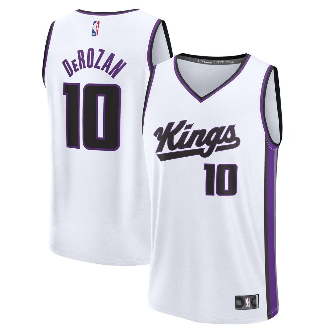 DeMar DeRozan Sacramento Kings Fanatics Youth Fast Break Player Replica Jersey - Association Edition - White