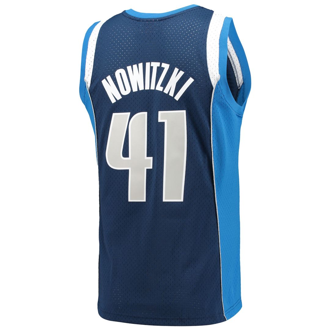 Dirk Nowitzki Dallas Mavericks Mitchell & Ness 1998/99 Hardwood Classics Swingman Jersey - Blue