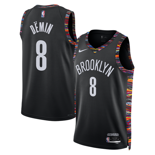 Egor Dëmin Brooklyn Nets Nike Unisex 2025/26 Swingman Jersey - City Edition - Black