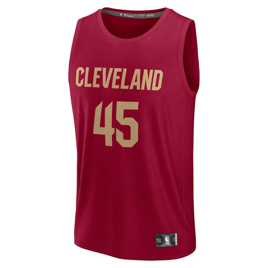 Donovan Mitchell Cleveland Cavaliers Fanatics Fast Break Player Replica Jersey - Icon Edition - Wine