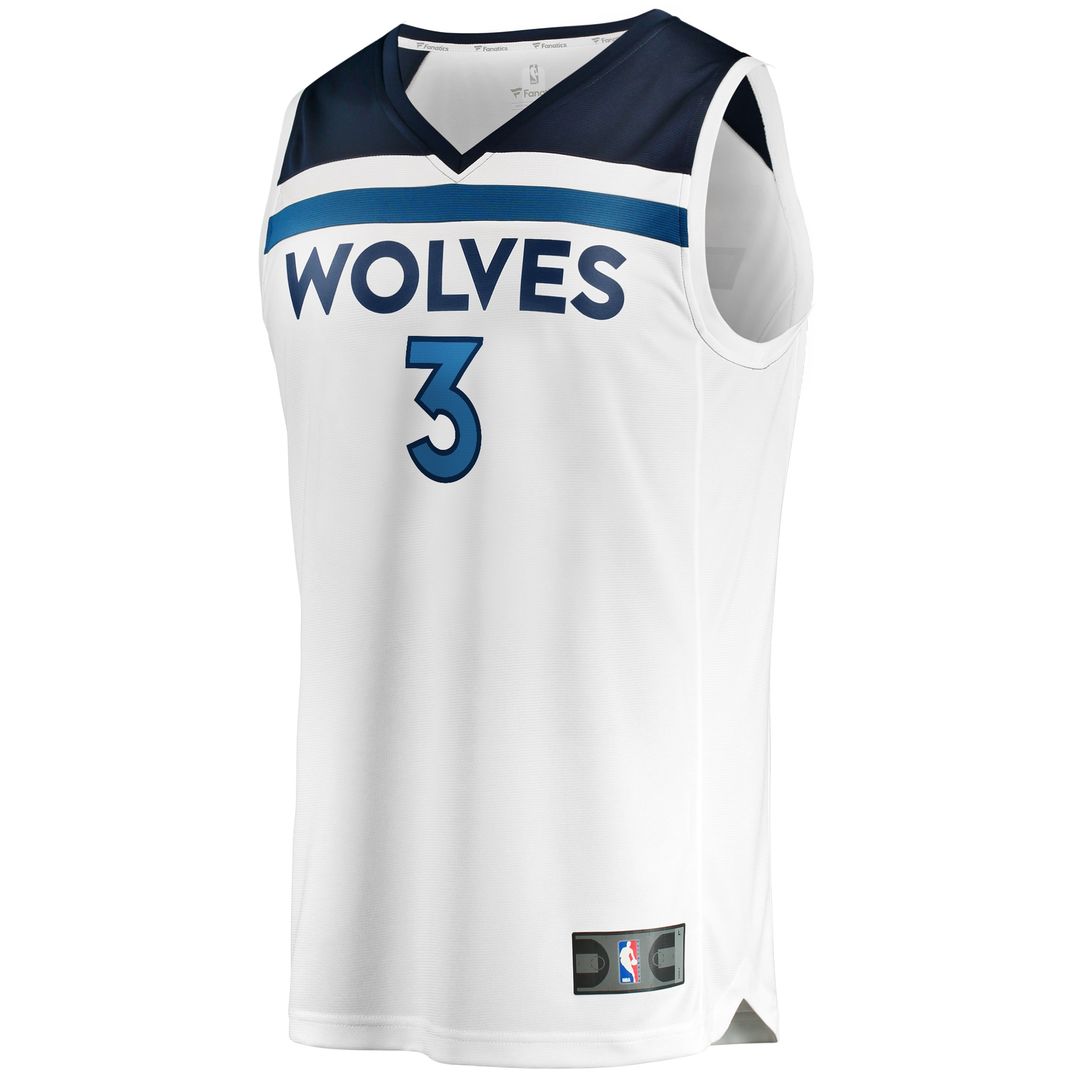 Jaden McDaniels Minnesota Timberwolves Fanatics Fast Break Player Replica Jersey - Association Edition - White