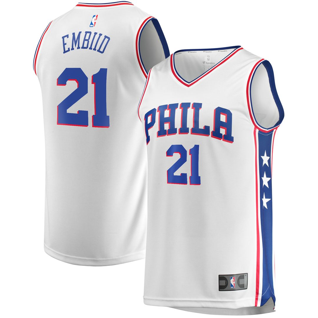 Joel Embiid Philadelphia 76ers Fanatics Fast Break Player Replica Jersey - Icon Edition - Royal