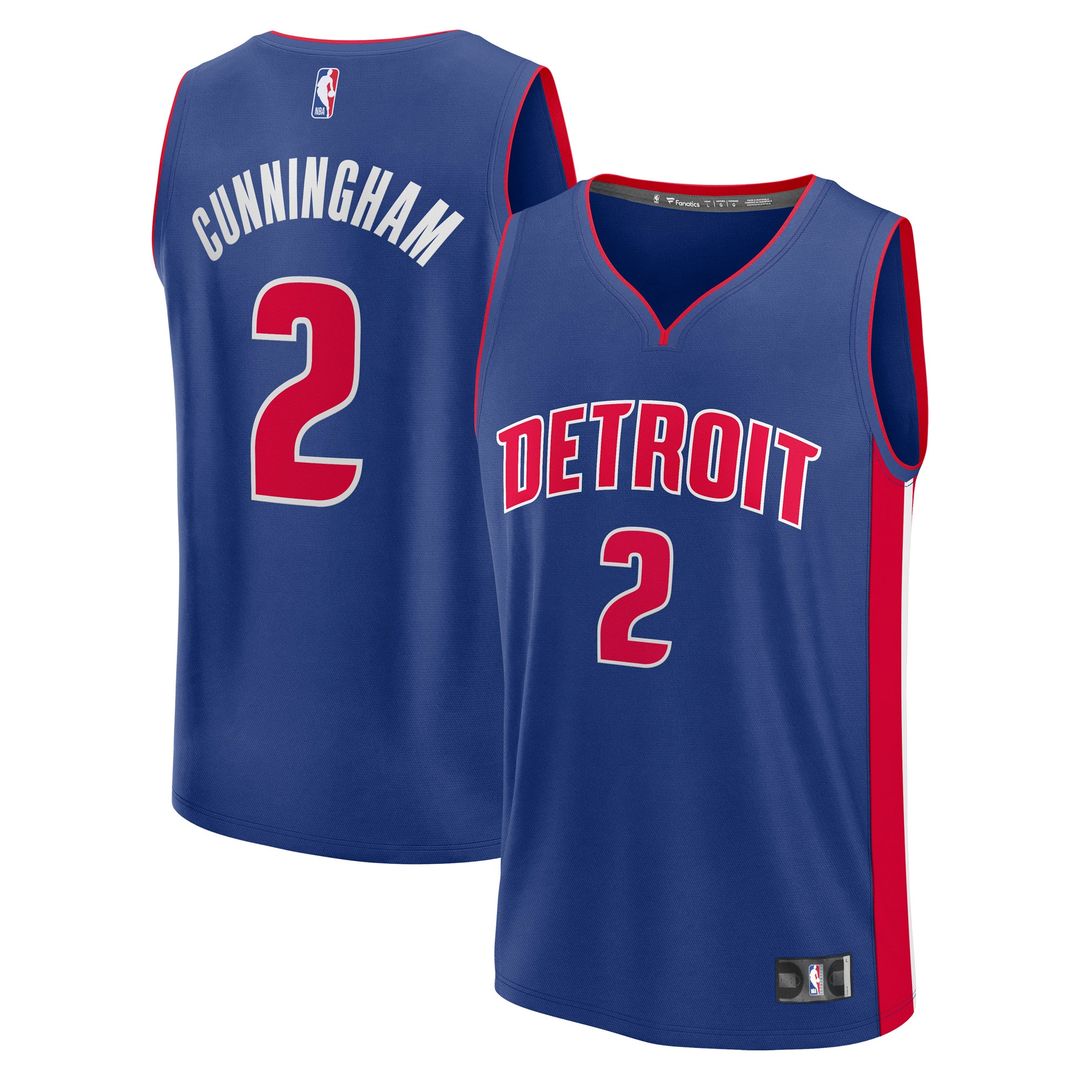 Cade Cunningham Detroit Pistons Fanatics Fast Break Player Replica Jersey - Icon Edition - Blue