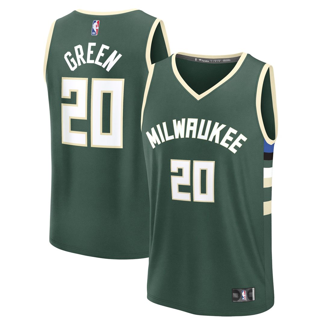 A.J. Green Milwaukee Bucks Fanatics Fast Break Player Replica Jersey - Icon Edition - Hunter Green
