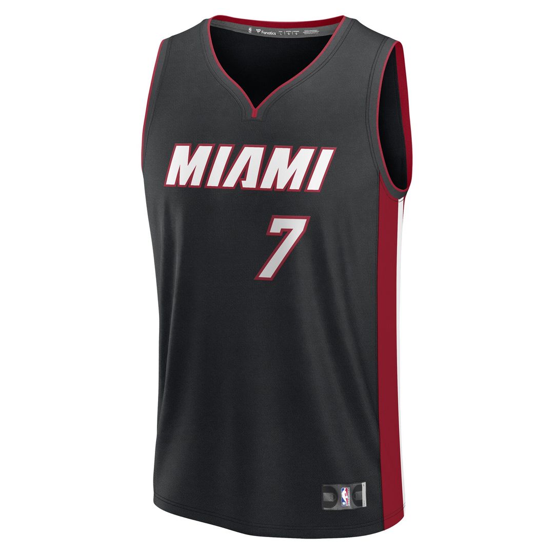 Kel'el Ware Miami Heat Fanatics Fast Break Player Replica Jersey - Icon Edition - Black