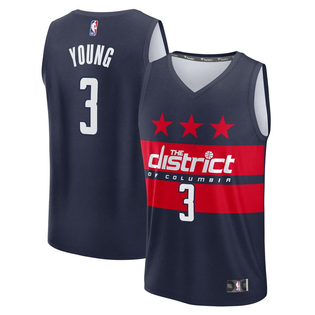 Trae Young Washington Wizards Fanatics Fast Break - Statement Edition - Navy
