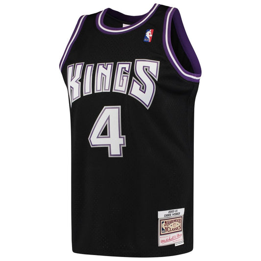 Chris Webber Sacramento Kings Mitchell & Ness 2000/01 Hardwood Classics Swingman Jersey - Black