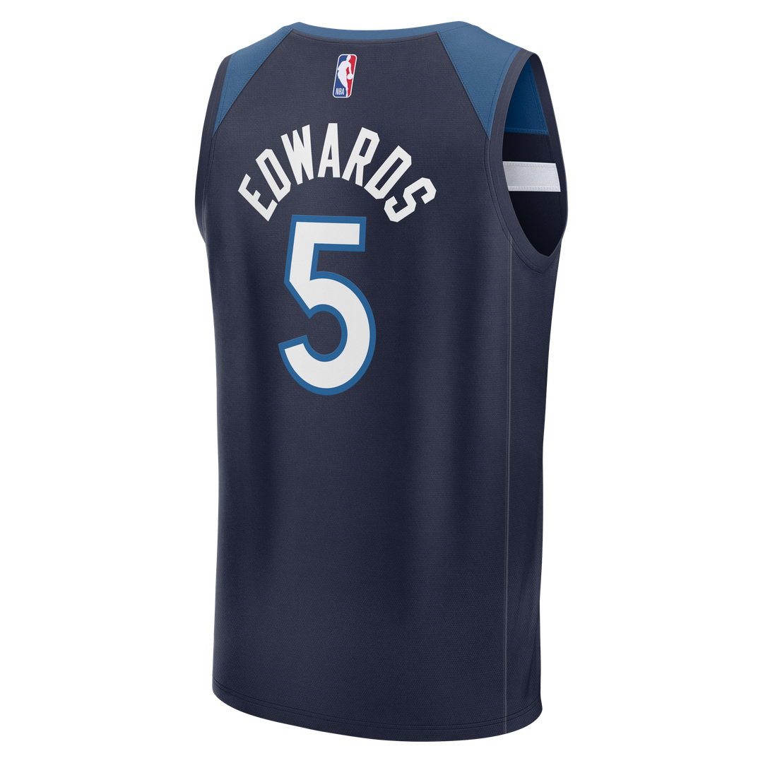 Anthony Edwards Minnesota Timberwolves Fanatics Fast Break Player Replica Jersey - Icon Edition - Navy