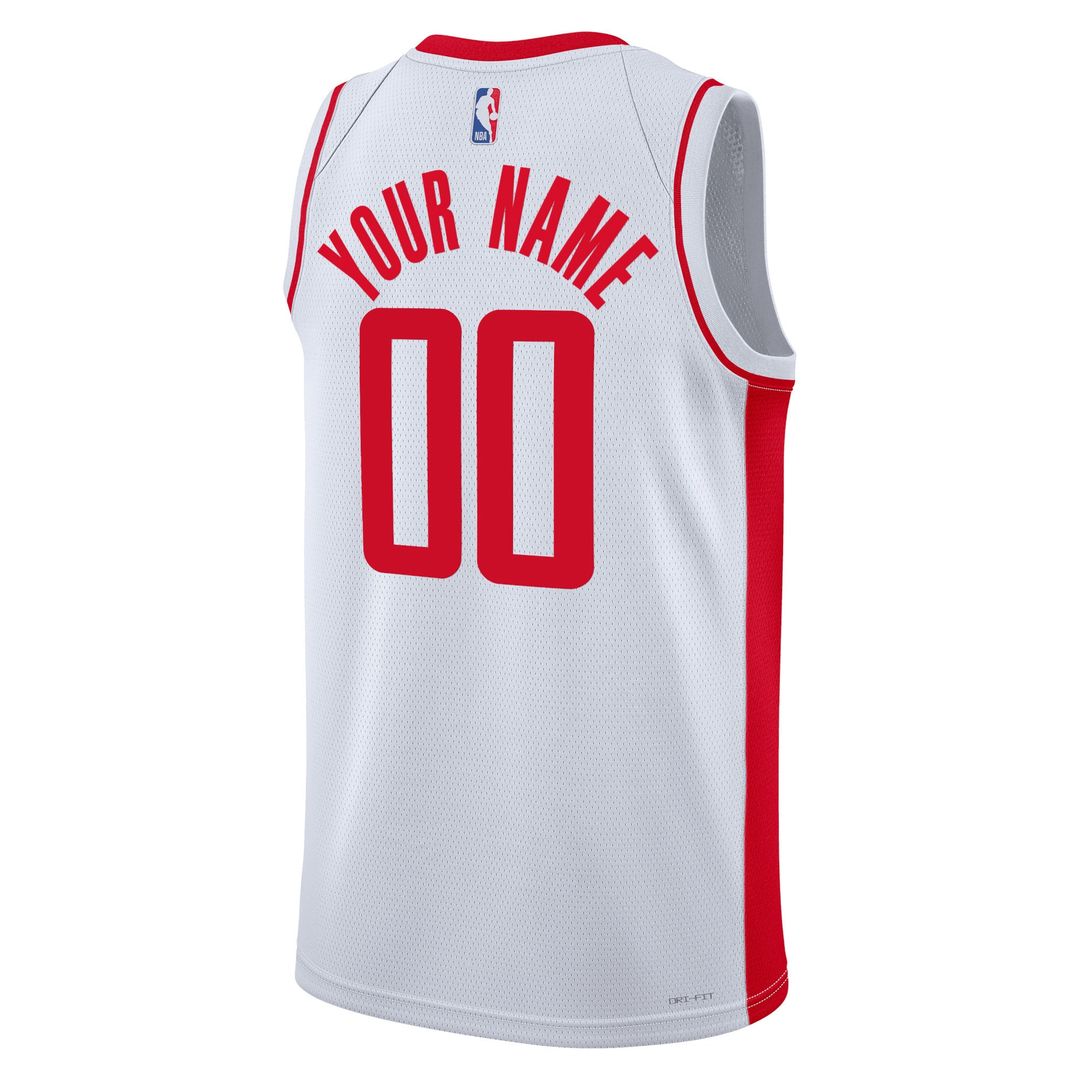Houston Rockets Nike Unisex Swingman Custom Jersey White - Association Edition