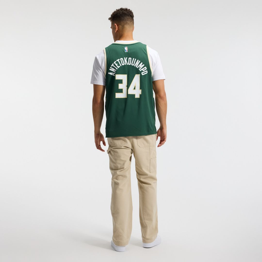 Giannis Antetokounmpo Milwaukee Bucks Fanatics Fast Break Player Replica Jersey - Icon Edition - Hunter Green