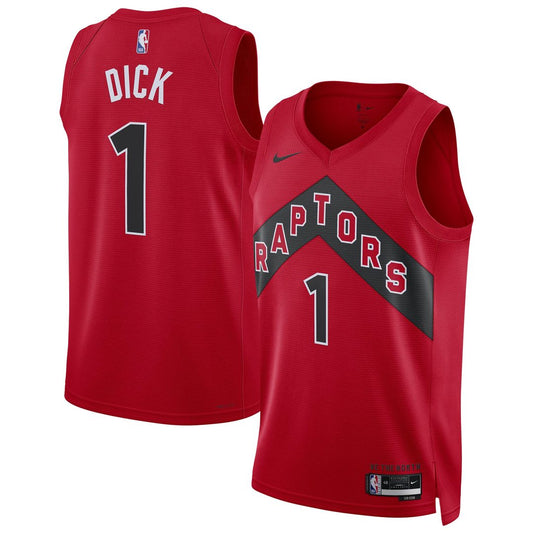 Gradey Dick Toronto Raptors Nike Unisex Player Swingman Jersey - Icon Edition - Red