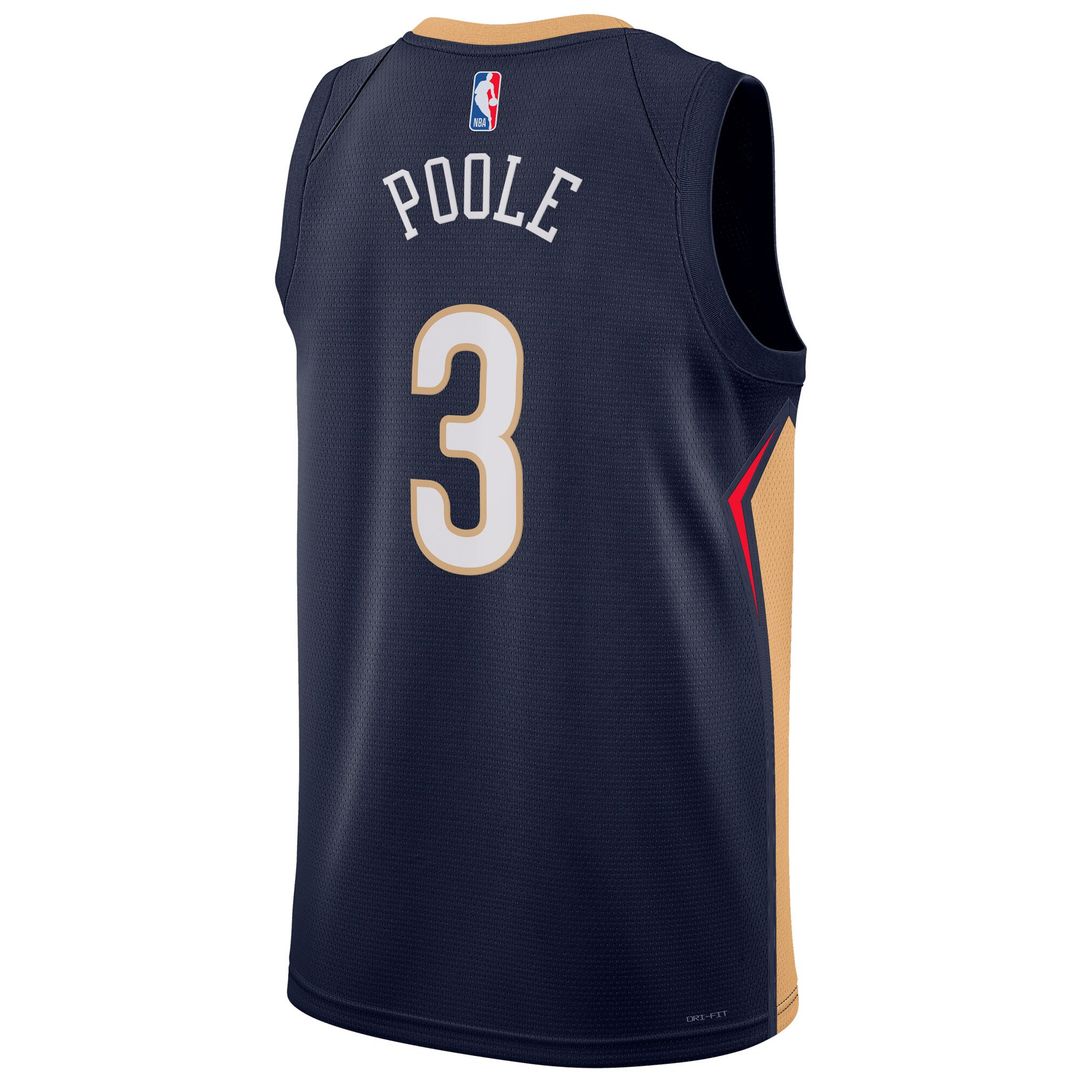 Jordan Poole New Orleans Pelicans Nike Unisex Swingman Jersey - Navy - Icon Edition