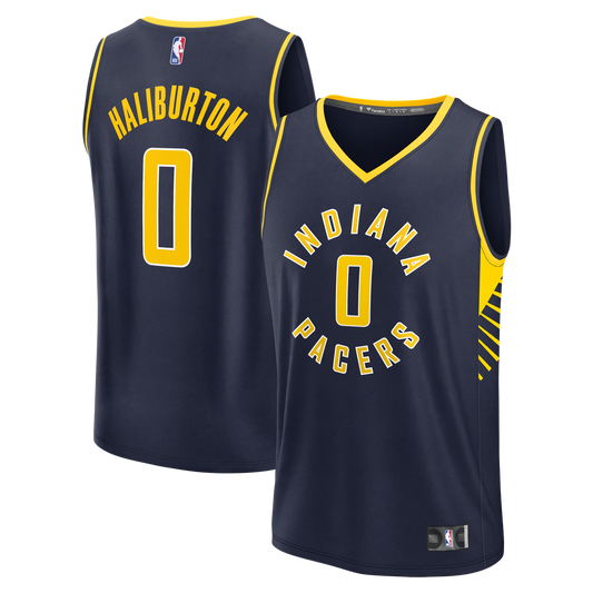 Tyrese Haliburton Indiana Pacers Fanatics Youth Fast Break Player Replica Jersey - Navy