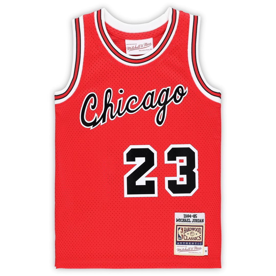Michael Jordan Chicago Bulls Mitchell & Ness Preschool Hardwood Classics 1984/85 Authentic Swingman Jersey - Red