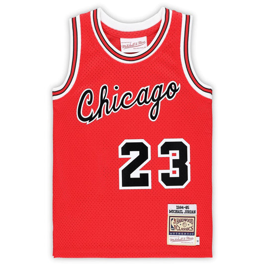 Michael Jordan Chicago Bulls Mitchell & Ness Preschool Hardwood Classics 1984/85 Authentic Swingman Jersey - Red