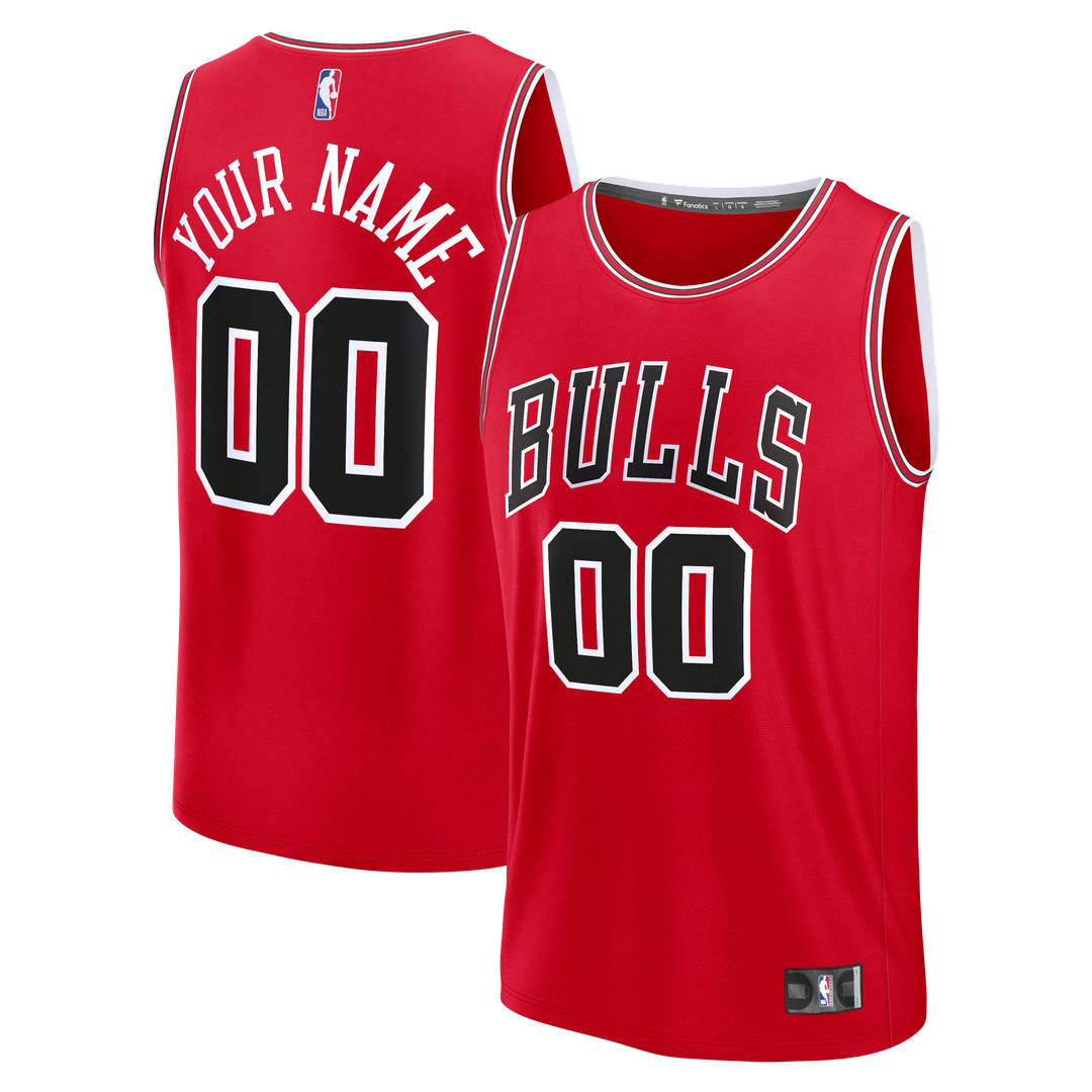 Chicago Bulls Fanatics Fast Break Custom Jersey - Icon Edition - Black