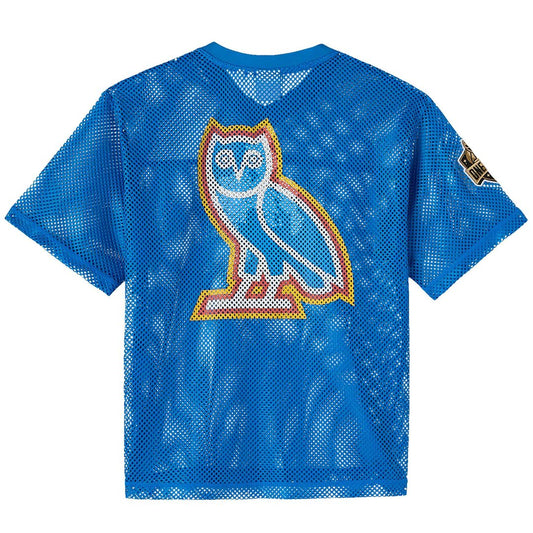 Oklahoma City Thunder OVO x NBA Mesh Football Fashion Jersey - Blue