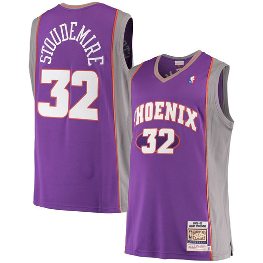 Amar'e Stoudemire Phoenix Suns Mitchell & Ness Hardwood Classics Authentic Jersey - Purple